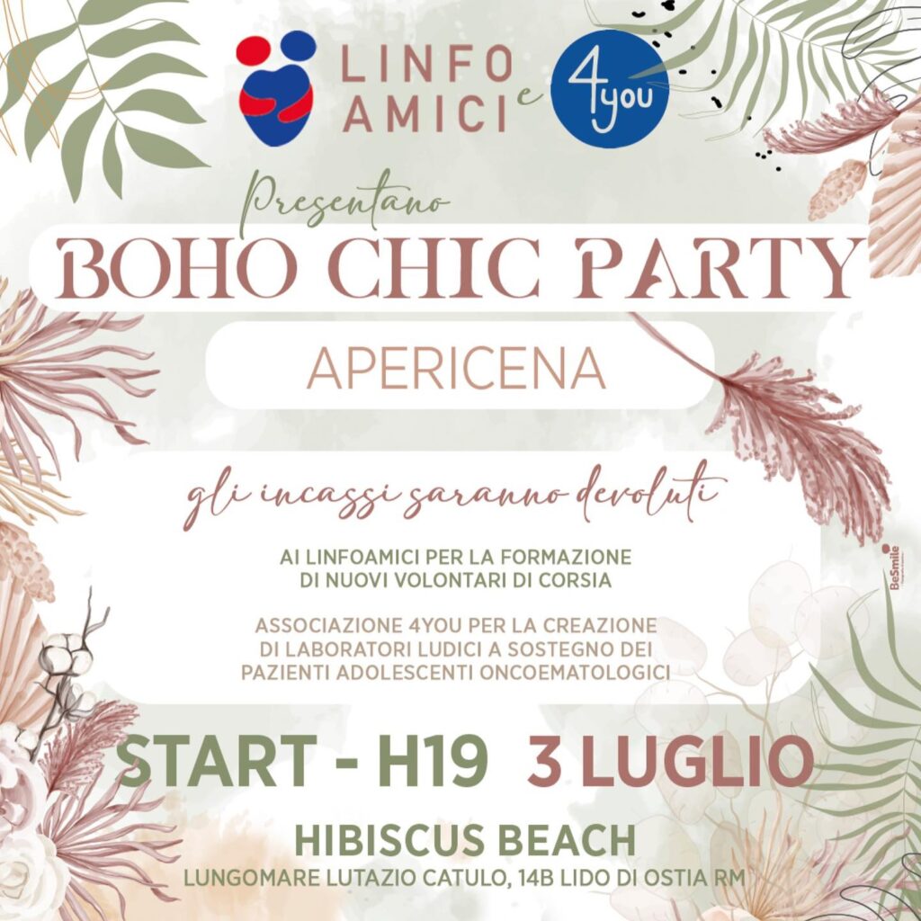 evento beneficenza boho chic party